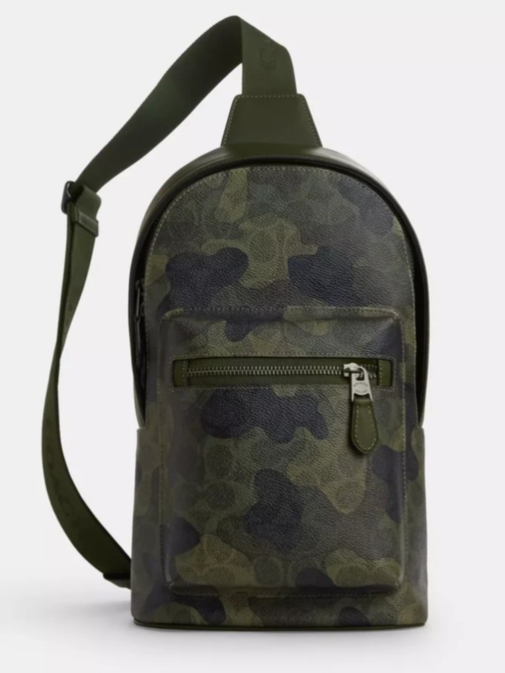 Coach West Pack  Dark Multi Camouflage Sling Backpack